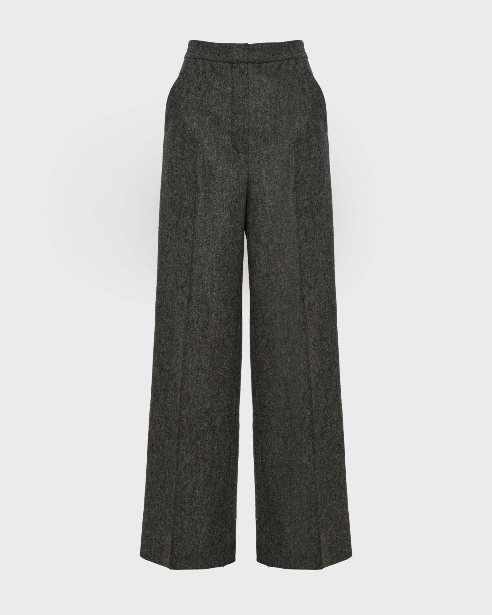 Flannel tailored trousers -Yves Salomon