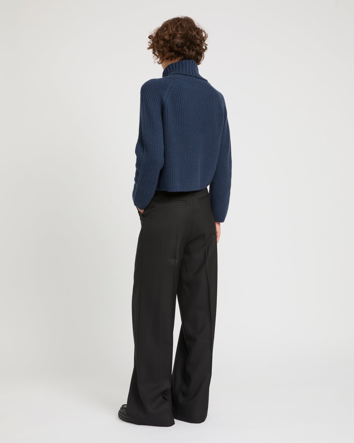Flannel tailored trousers -Yves Salomon