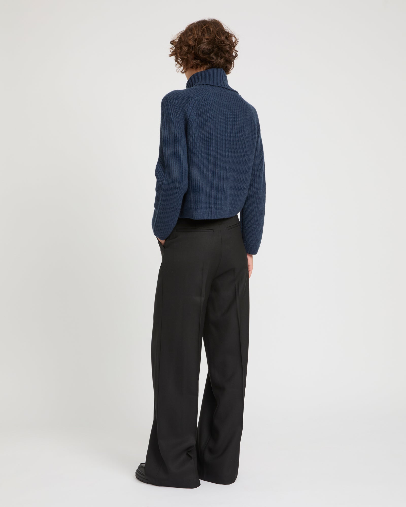 Flannel tailored trousers -Yves Salomon