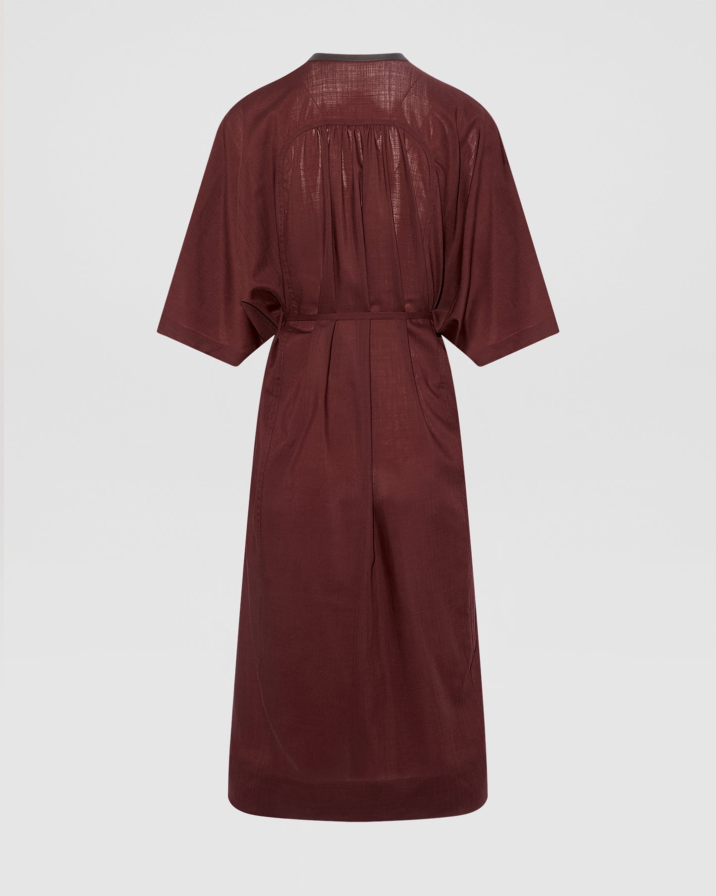 Wool voile kaftan dress