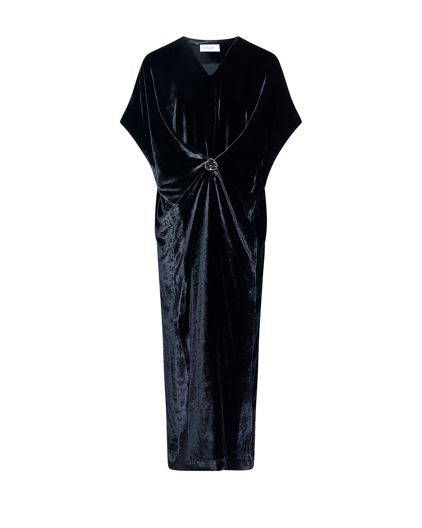 Flowing velvet draped dress -Yves Salomon