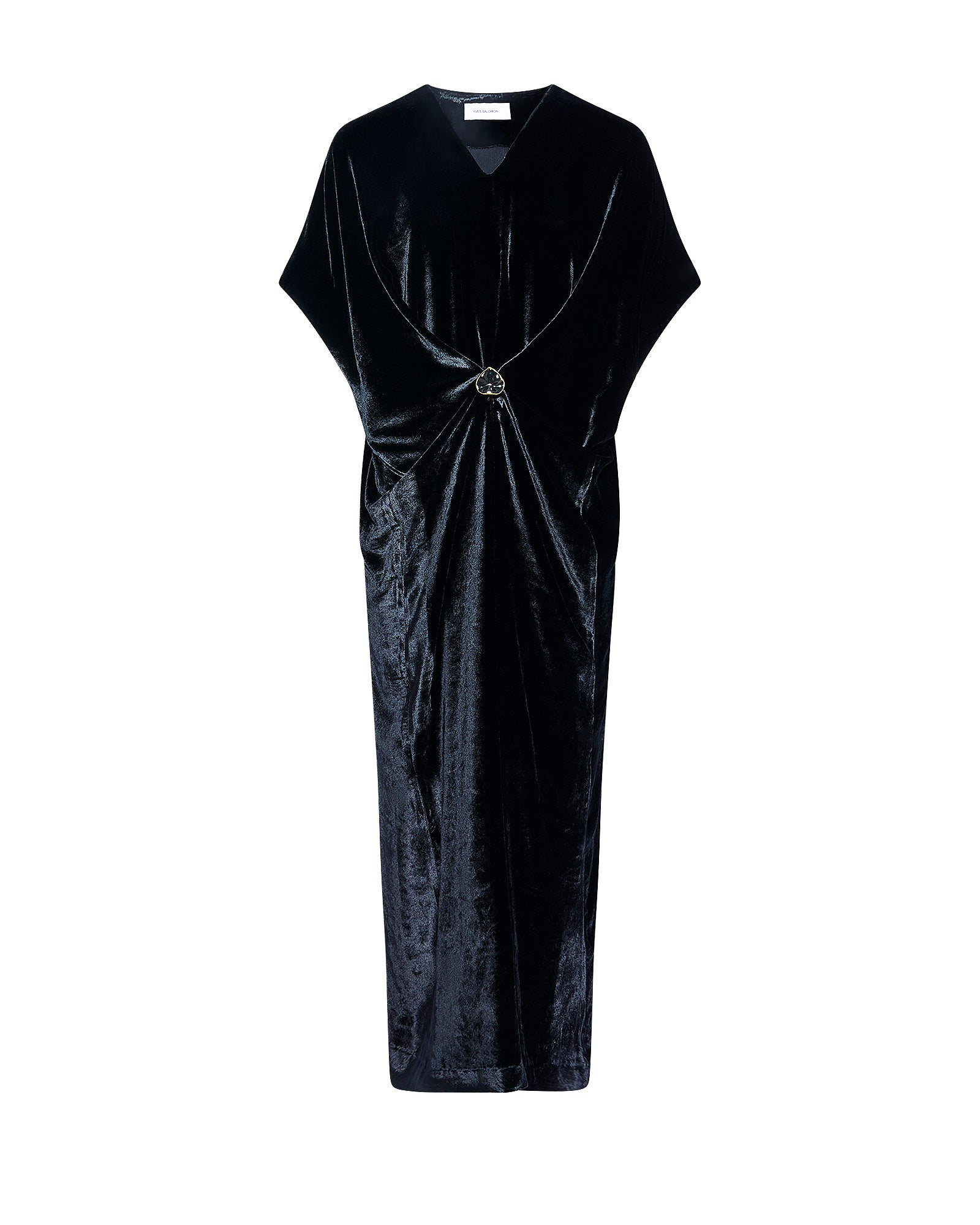 Flowing velvet draped dress -Yves Salomon