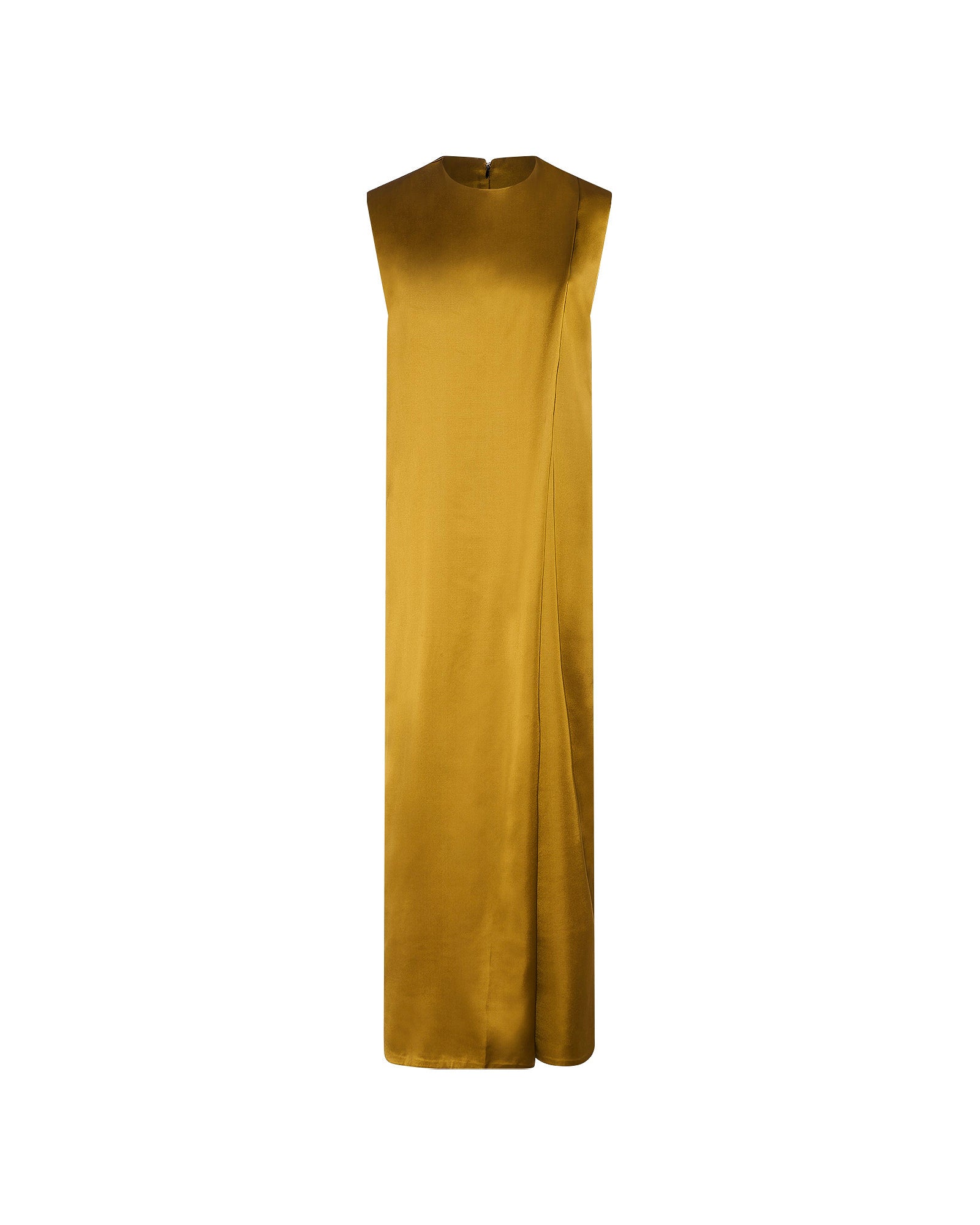 Heavy wool satin maxi dress -Yves Salomon