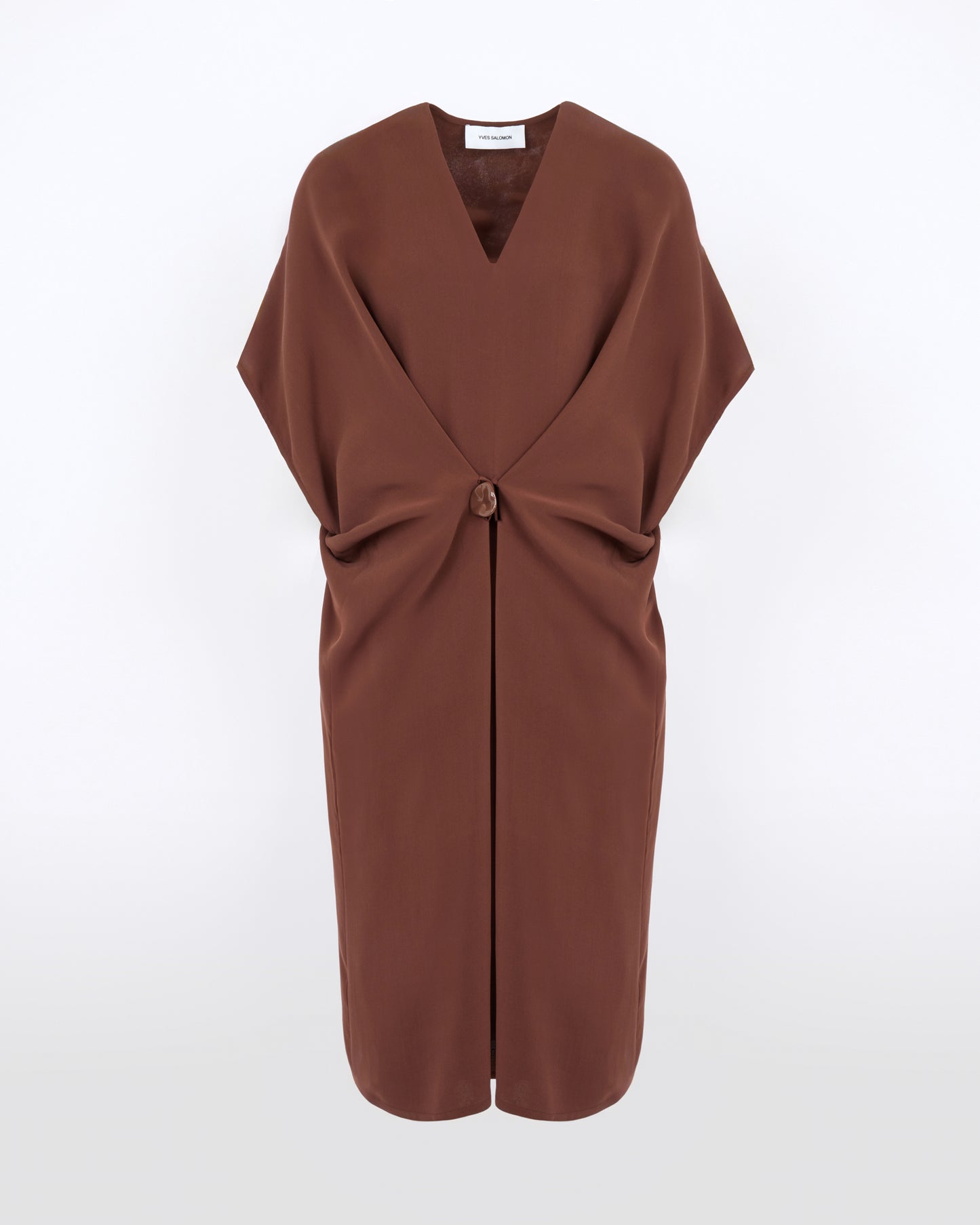 Draped dress in silk crepe - Yves Salomon - New Fall/Winter Collection