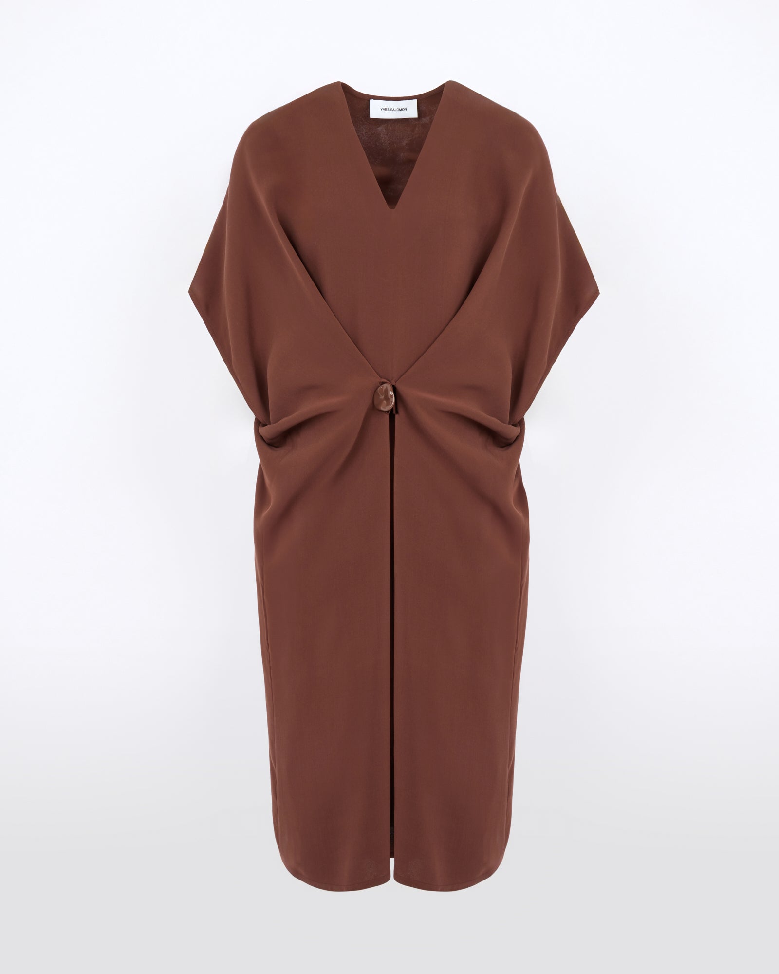 Draped dress in silk crepe - Yves Salomon - New Fall/Winter Collection