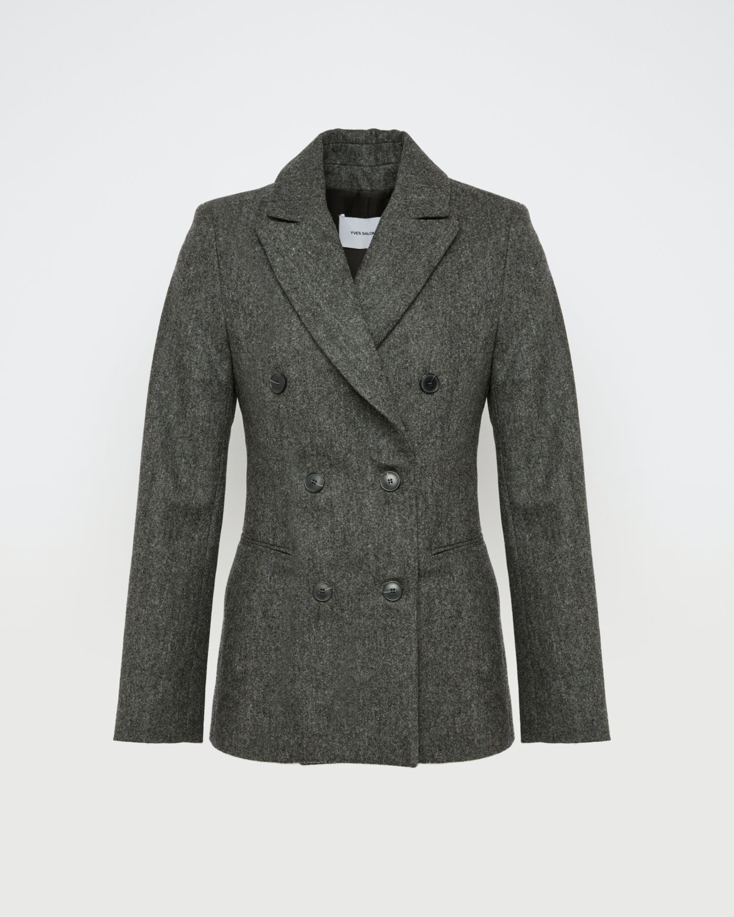 Flannel tailored jacket -Yves Salomon