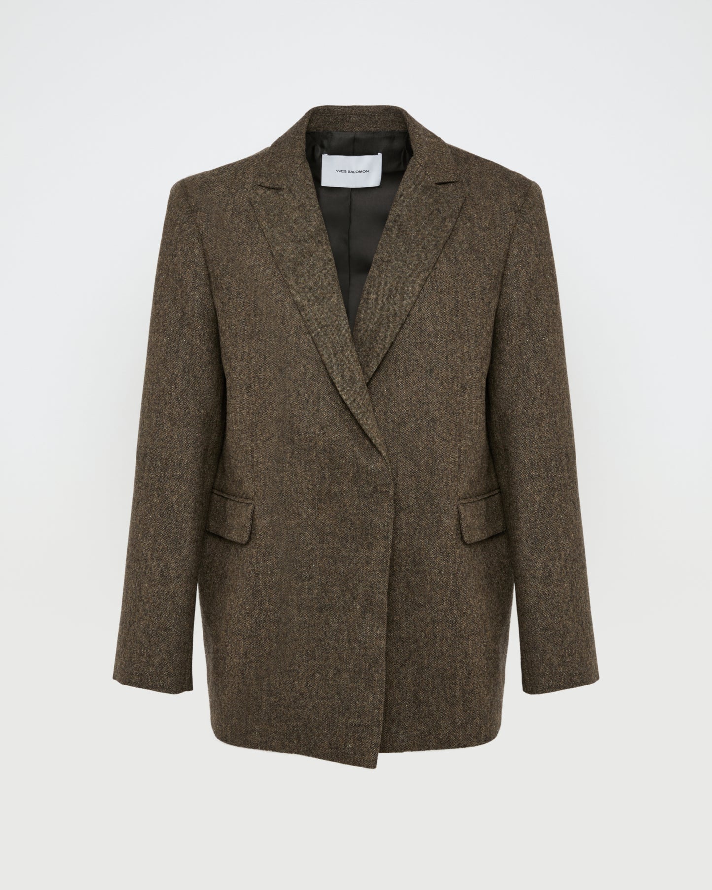 Flannel oversized tailored jacket -Yves Salomon