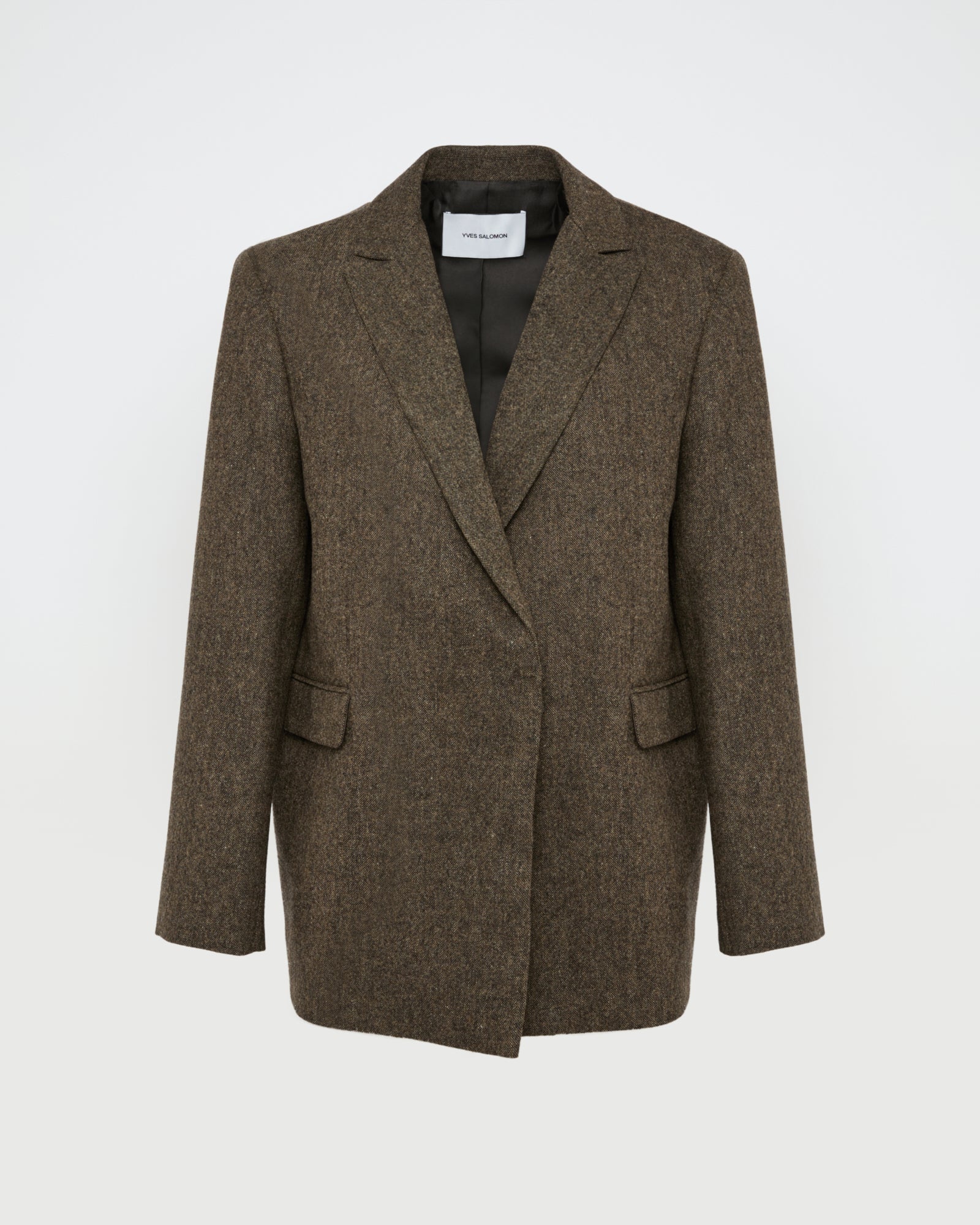 Flannel oversized tailored jacket -Yves Salomon