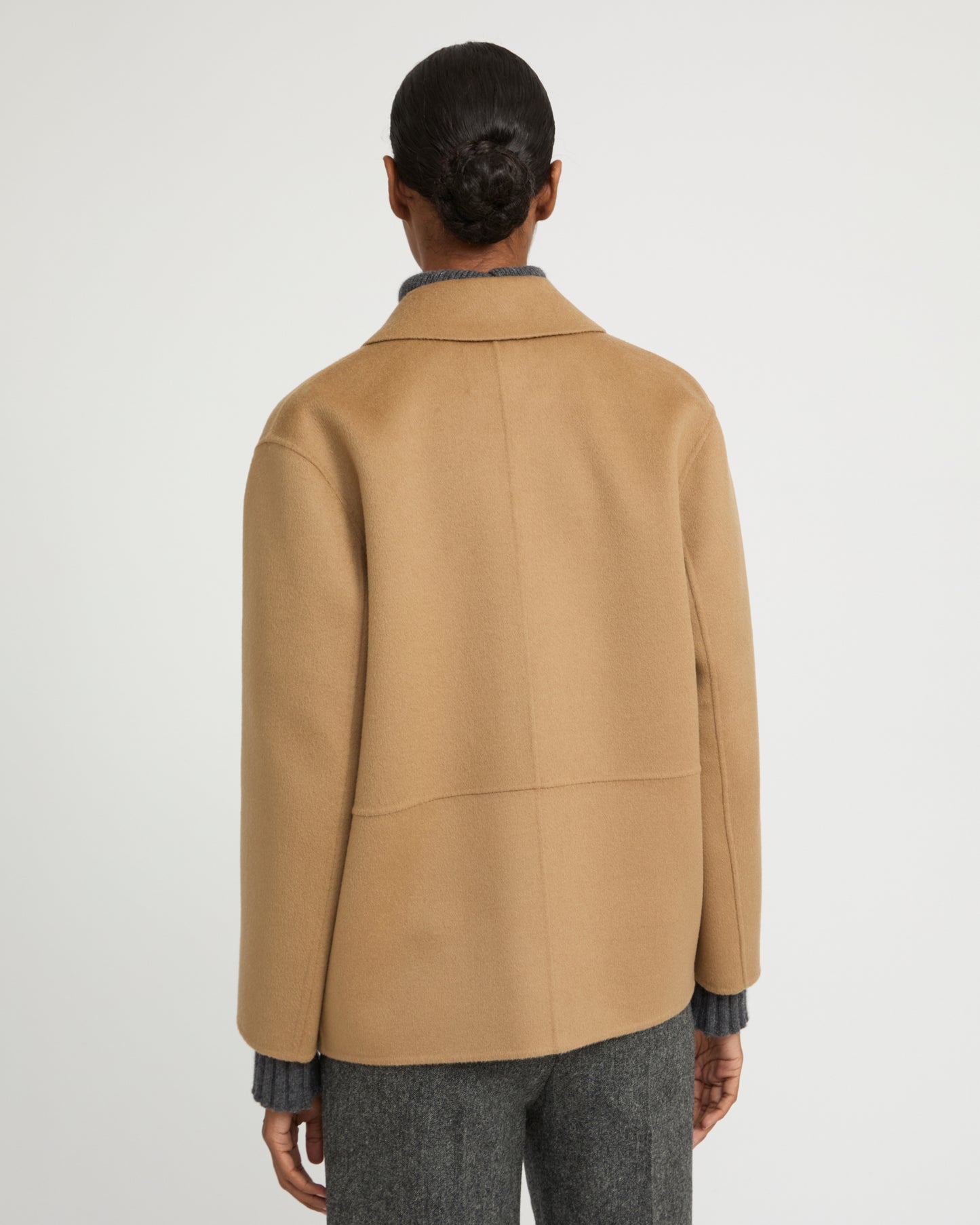 Double-sided cashmere-blend jacket