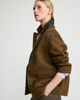 Double-sided cashmere-blend jacket