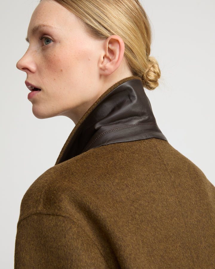 Double-sided cashmere-blend jacket