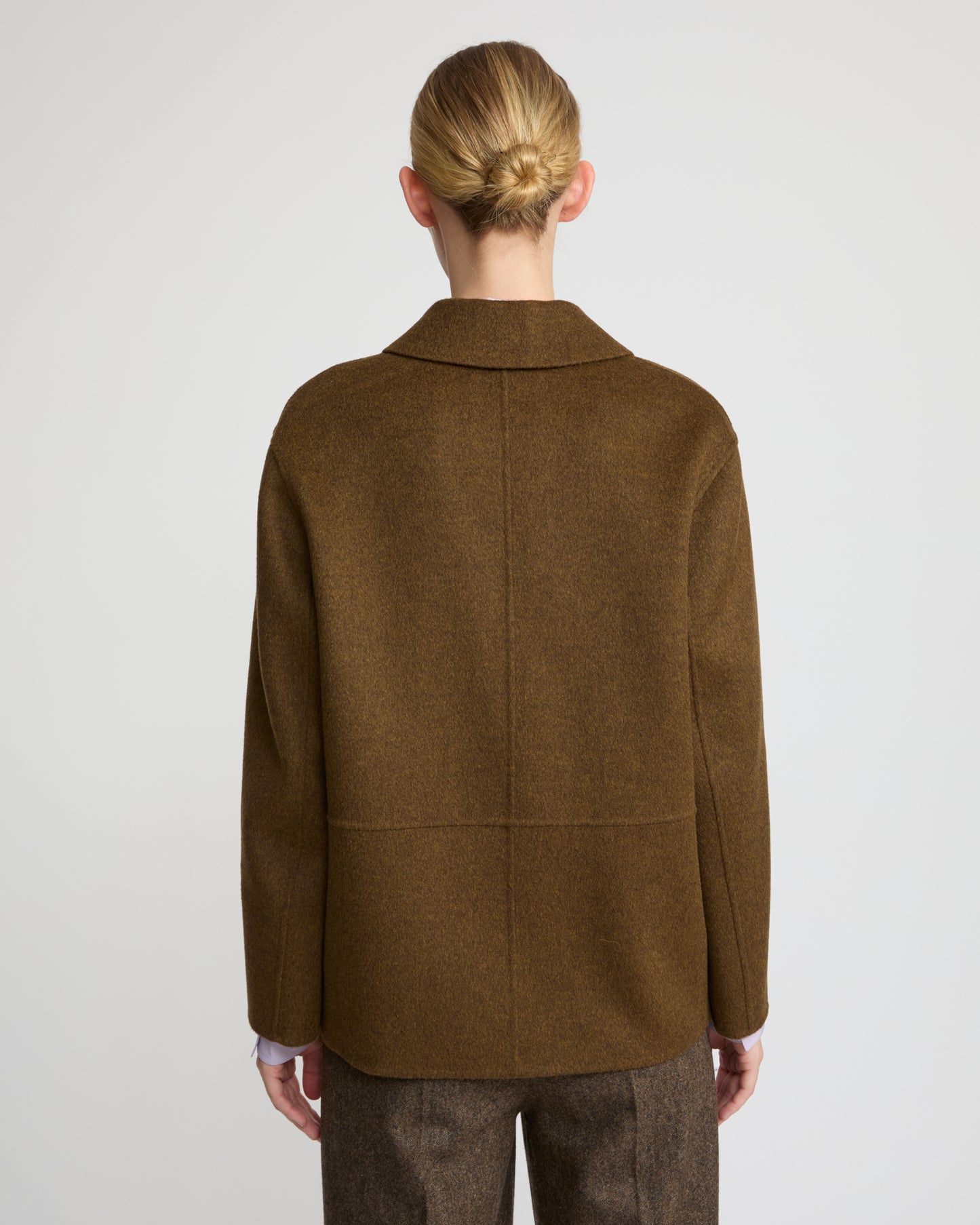 Double-sided cashmere-blend jacket -Yves Salomon