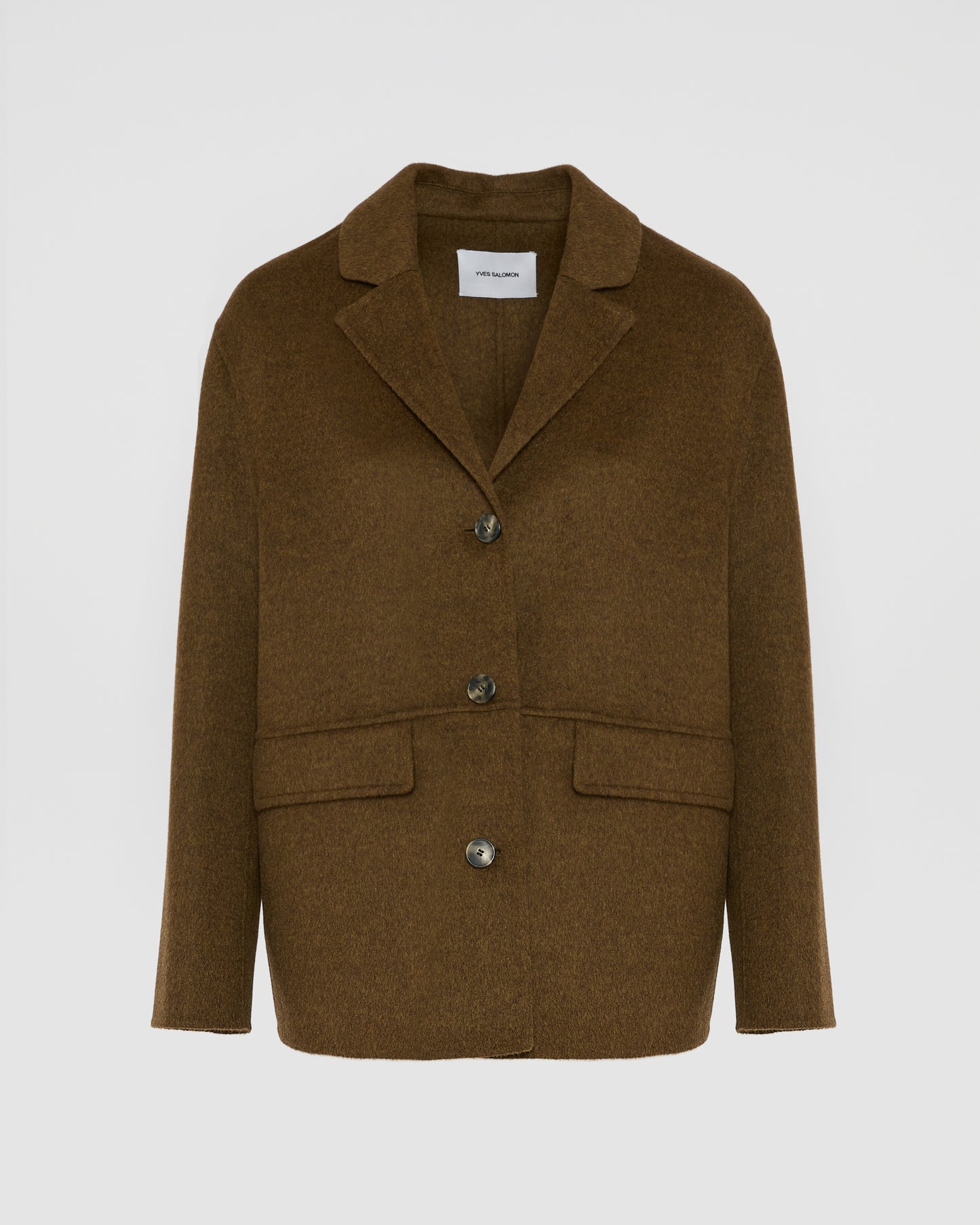 Double-sided cashmere-blend jacket -Yves Salomon