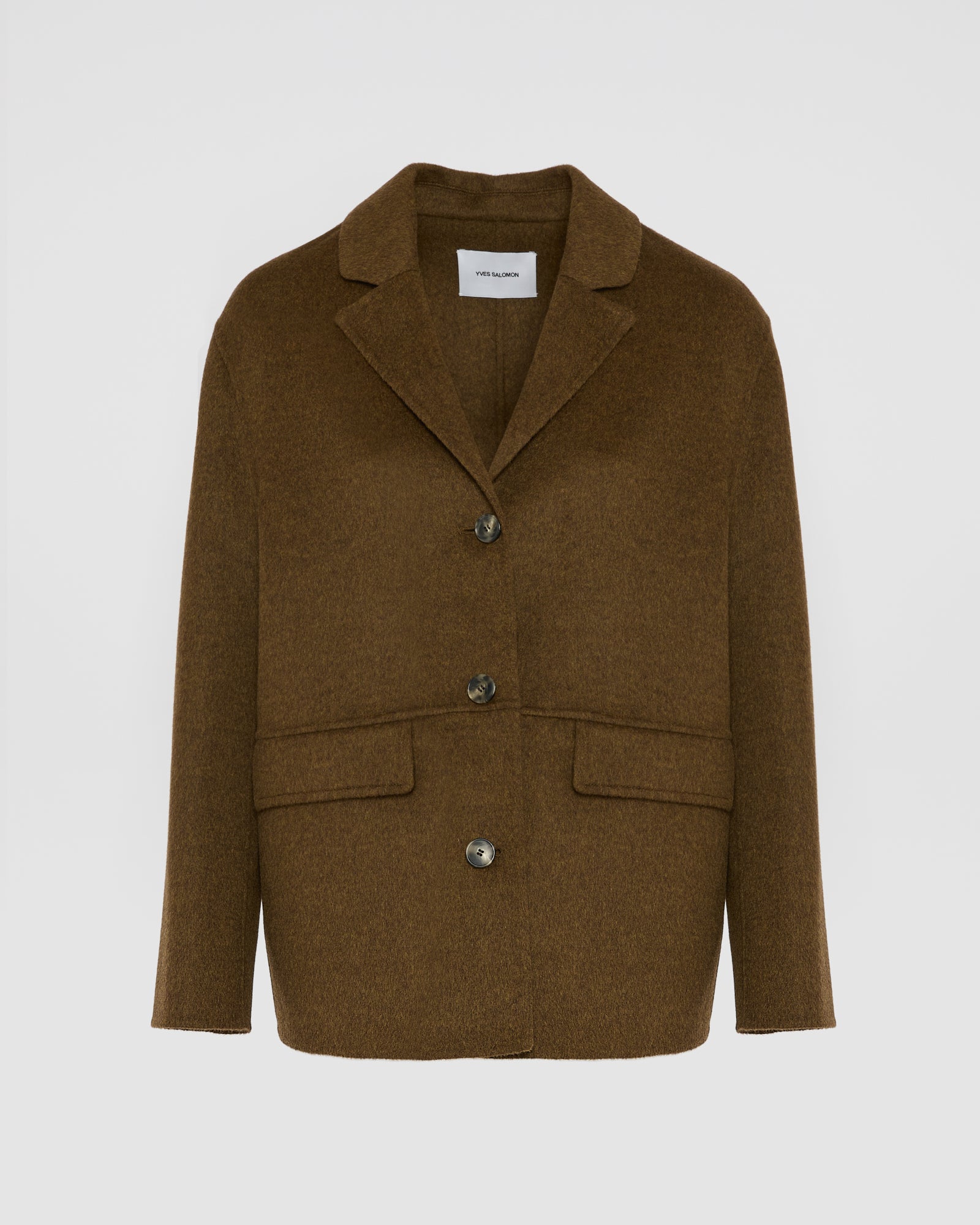 Double-sided cashmere-blend jacket -Yves Salomon
