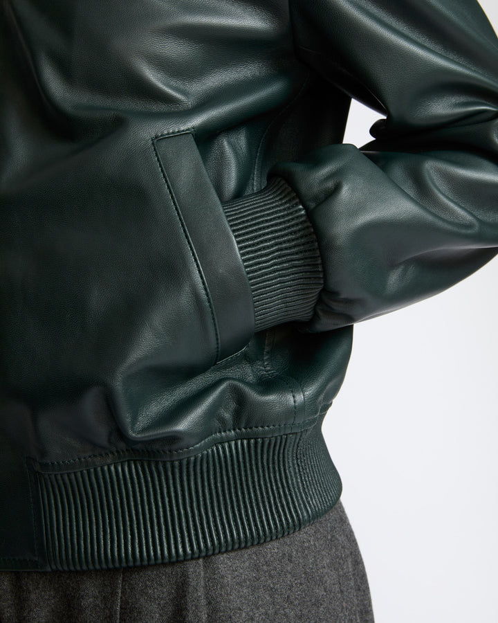Lamb leather bomber jacket with removable mink collar - Yves Salomon - New Fall Winter Collection