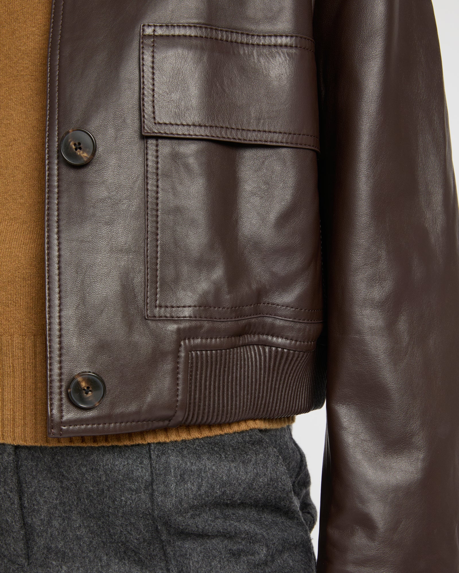 Lamb leather jacket -Yves Salomon