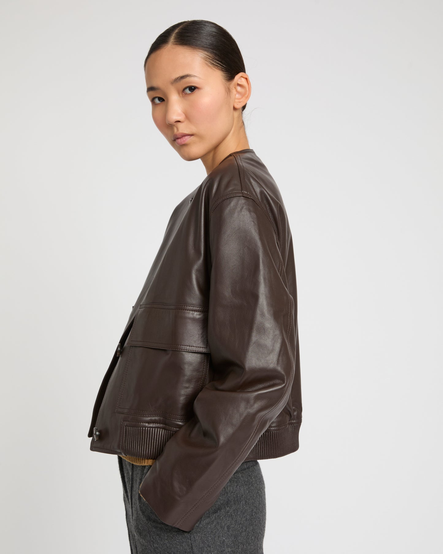 Lamb leather jacket -Yves Salomon