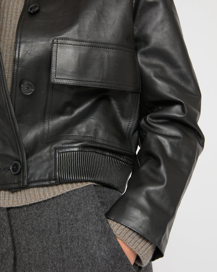 Lamb leather jacket -Yves Salomon