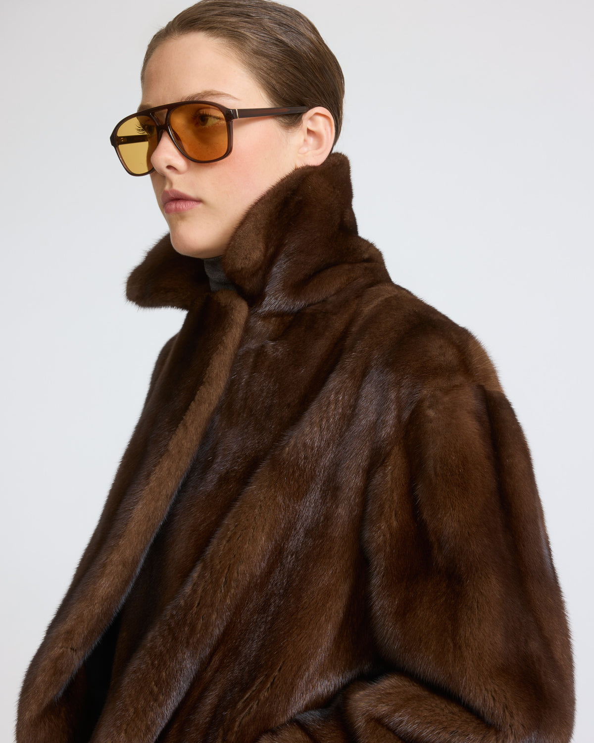Short double-breasted mink fur jacket - Yves Salomon - New Fall/Winter Collection