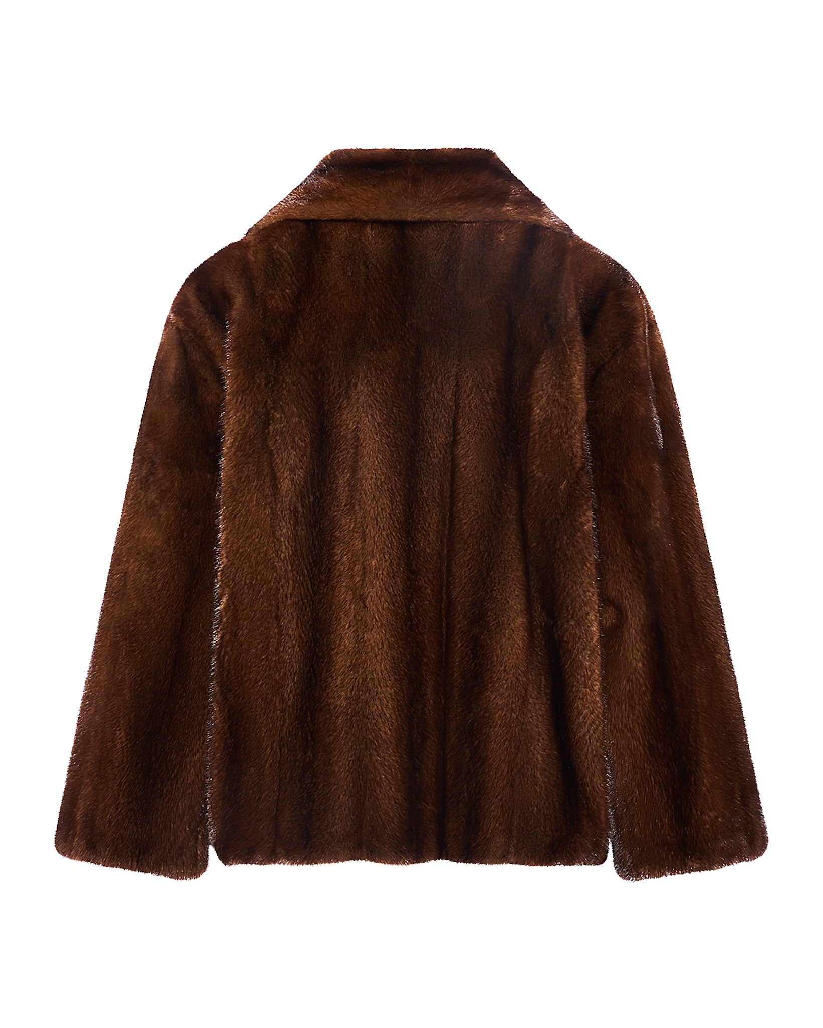 Short cross-front mink fur jacket -Yves Salomon