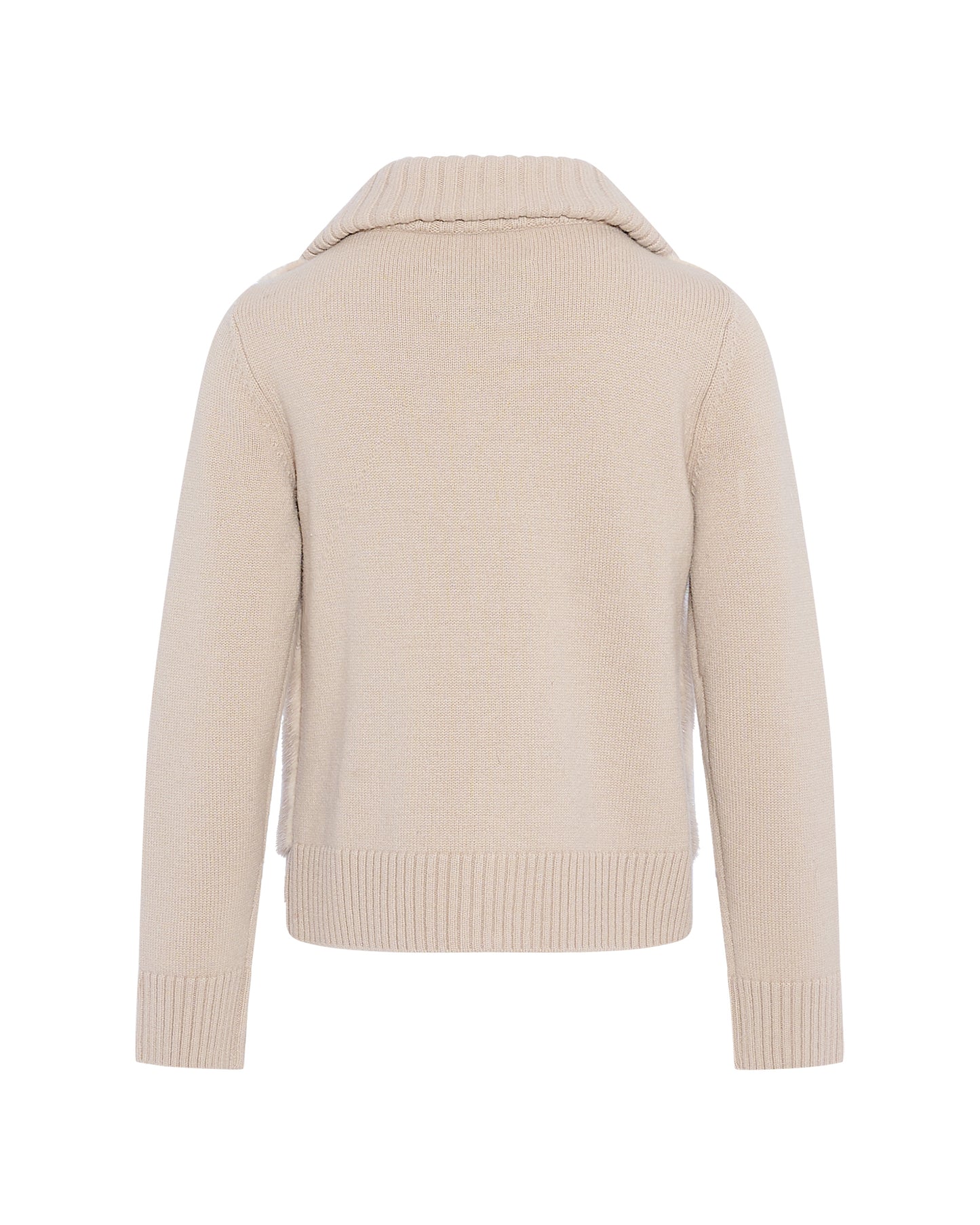 Mink fur and Merino knit jacket -Yves Salomon
