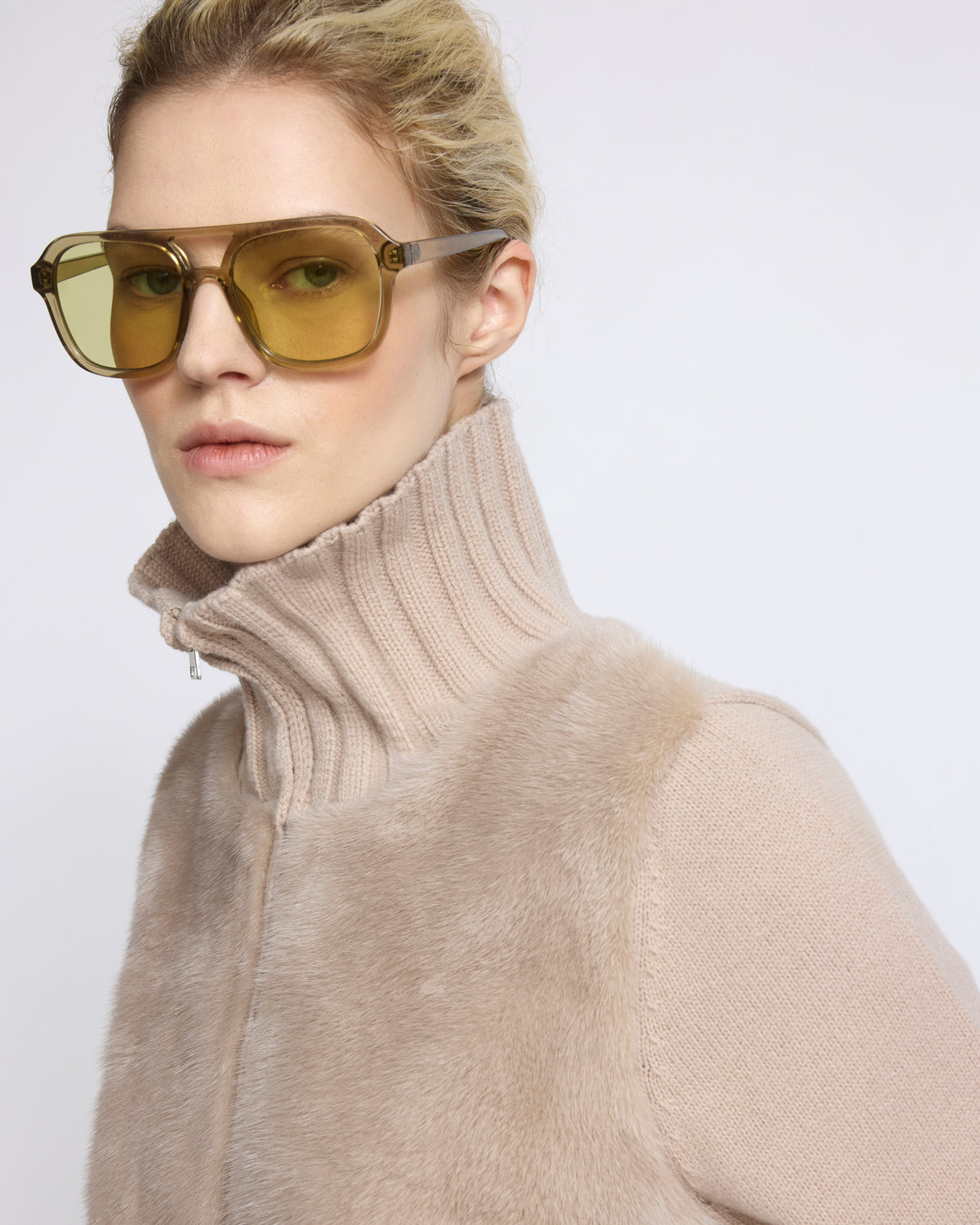 Mink fur and Merino knit jacket - Yves Salomon - New Fall/Winter Collection