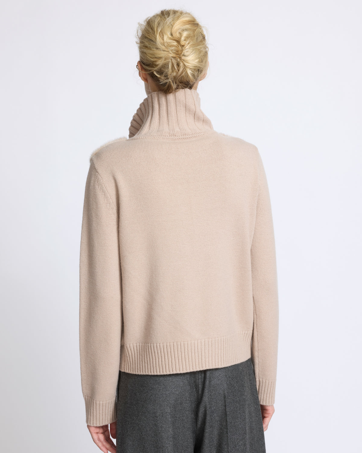Mink fur and Merino knit jacket - Yves Salomon - New Fall/Winter Collection