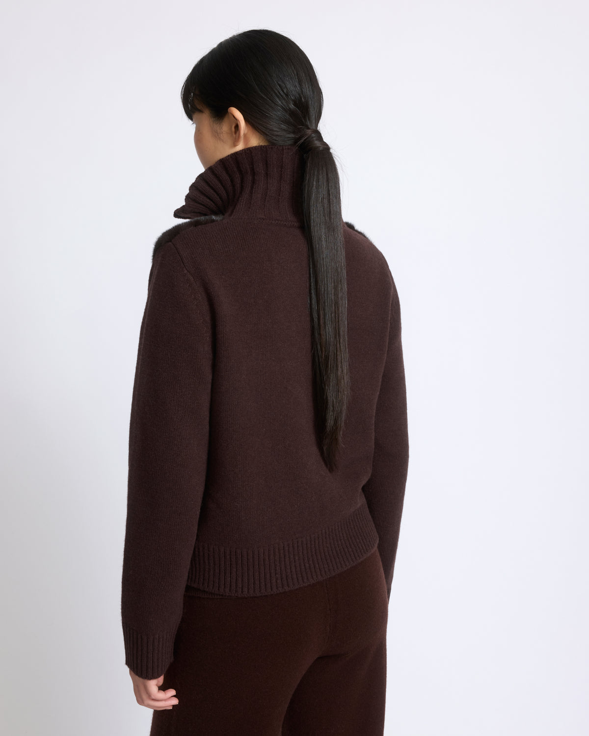 Mink fur and Merino knit jacket - Yves Salomon - New Fall/Winter Collection