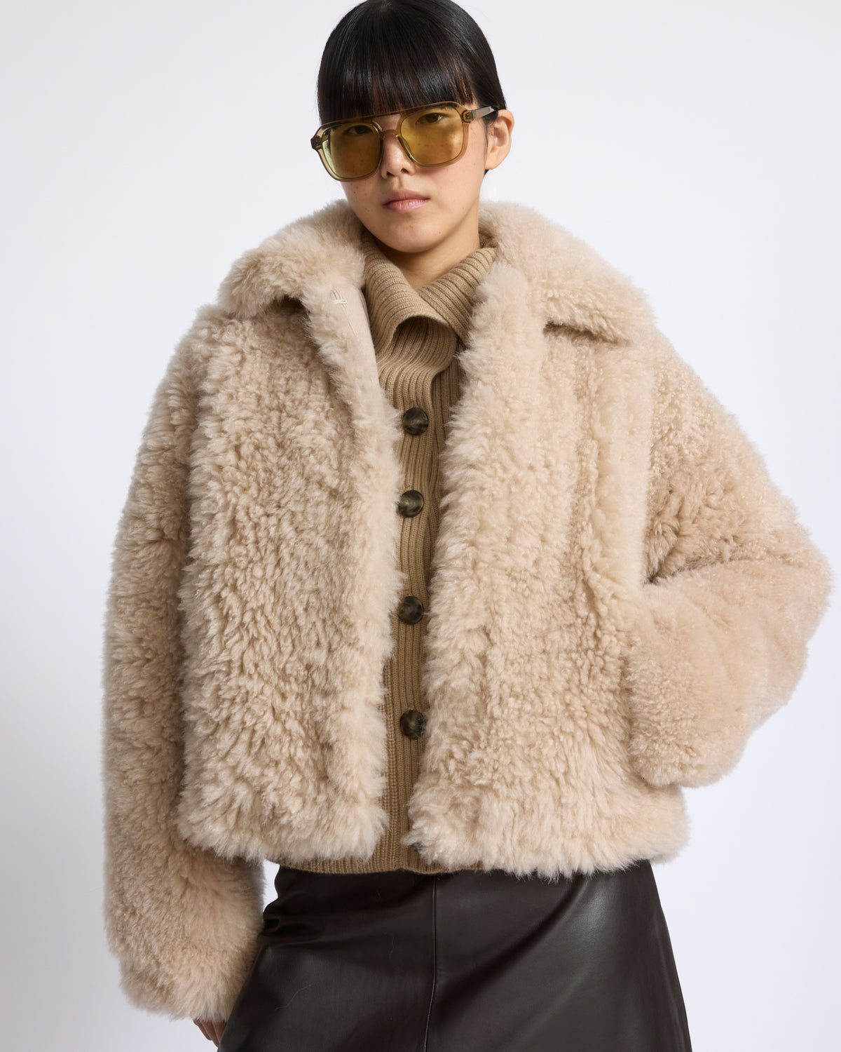 Cashmere lambskin and Merino knit jacket - Yves Salomon - New Fall/Winter Collection
