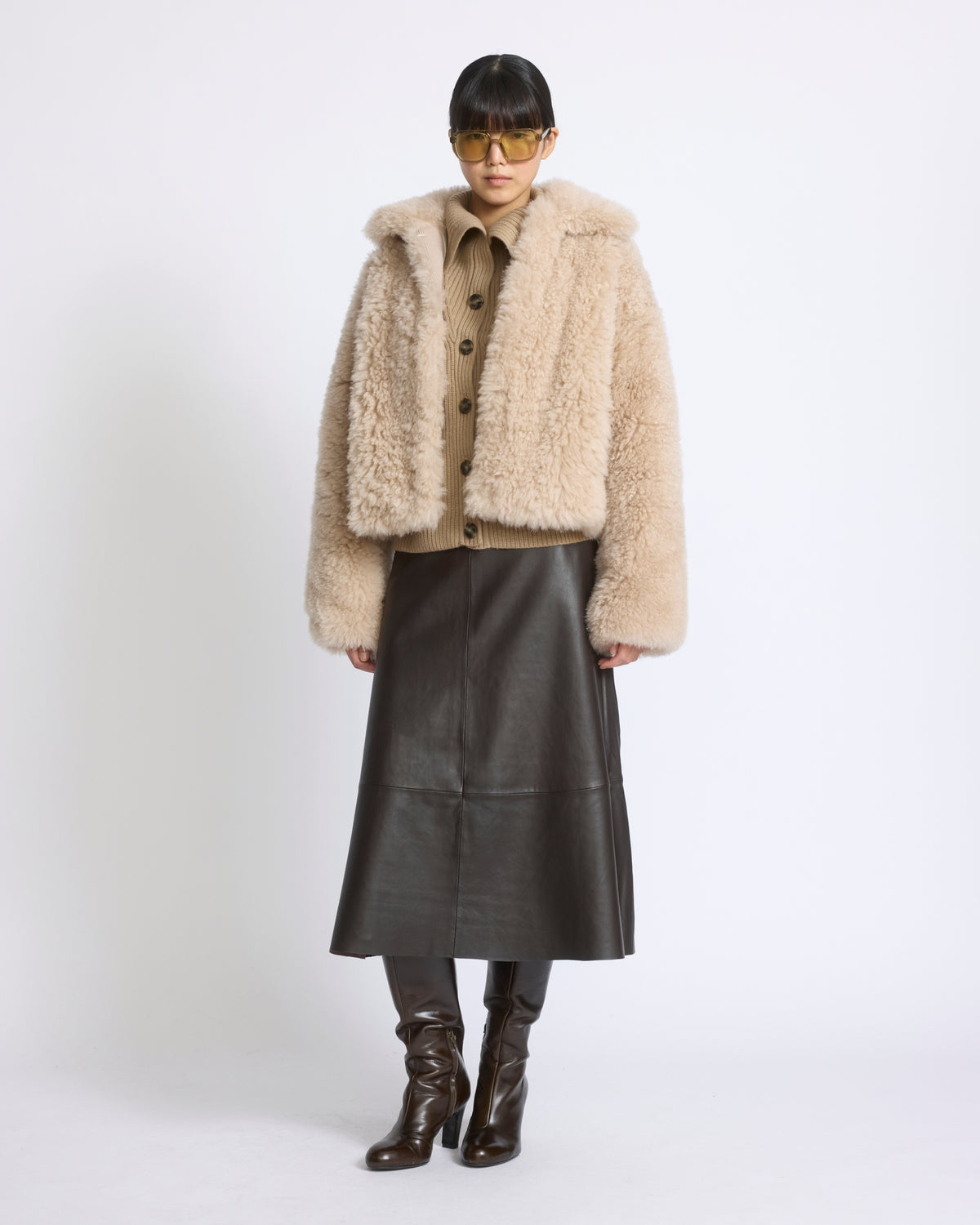 Cashmere lambskin and Merino knit jacket - Yves Salomon - New Fall/Winter Collection