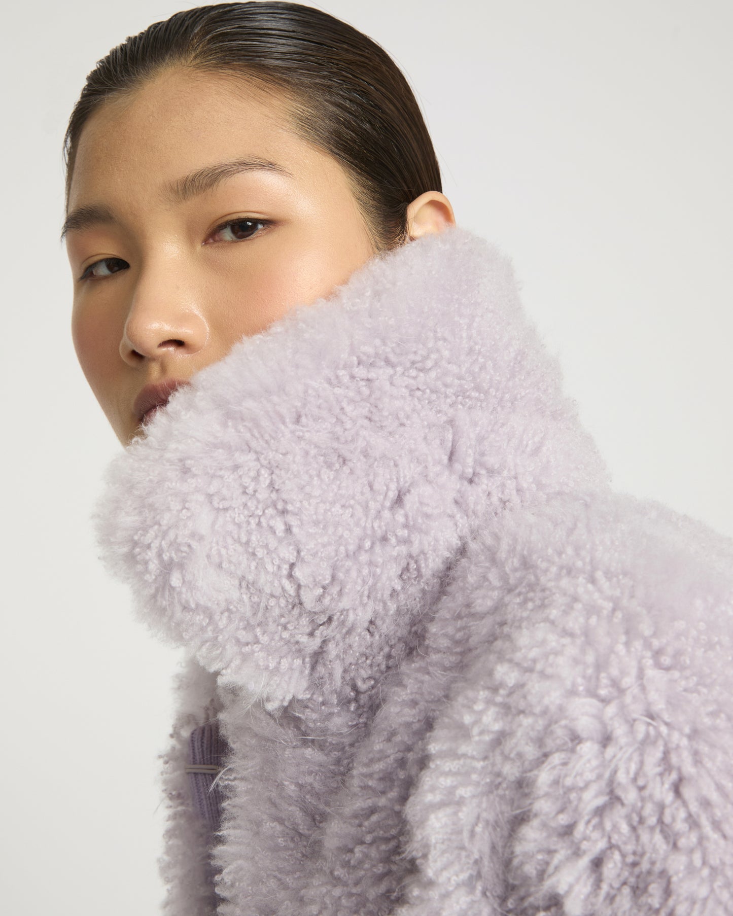 Cashmere lambskin and Merino knit jacket -Yves Salomon