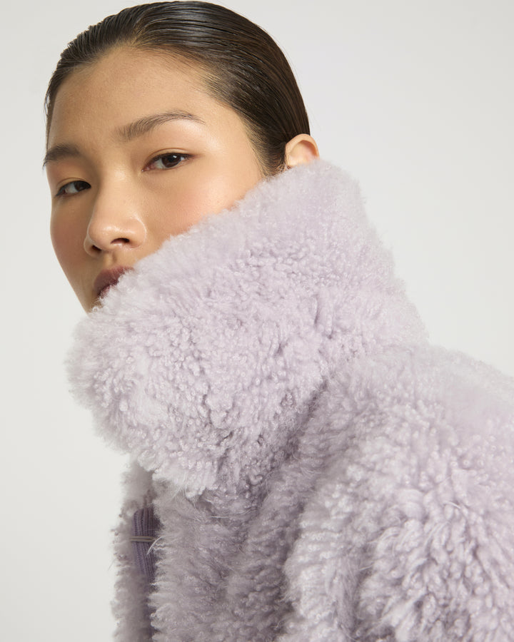 Cashmere lambskin and Merino knit jacket -Yves Salomon