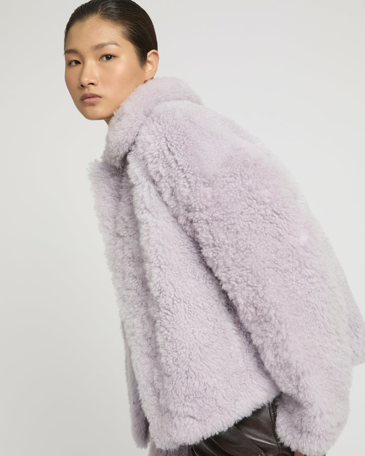 Cashmere lambskin and Merino knit jacket -Yves Salomon