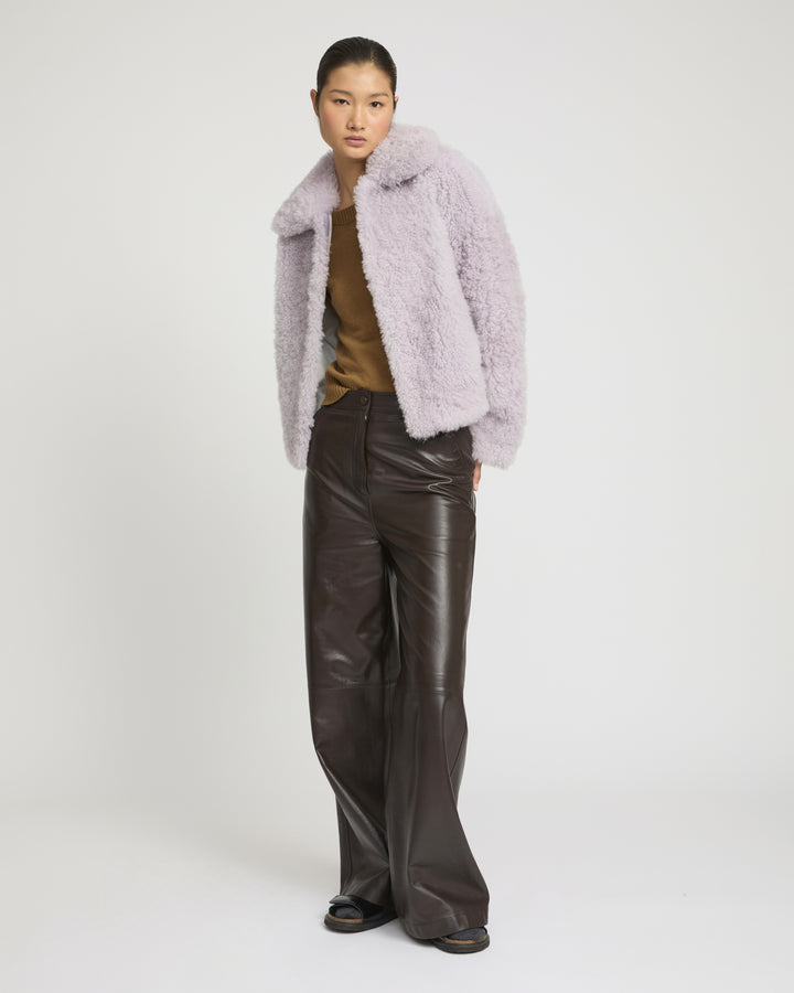 Cashmere lambskin and Merino knit jacket -Yves Salomon