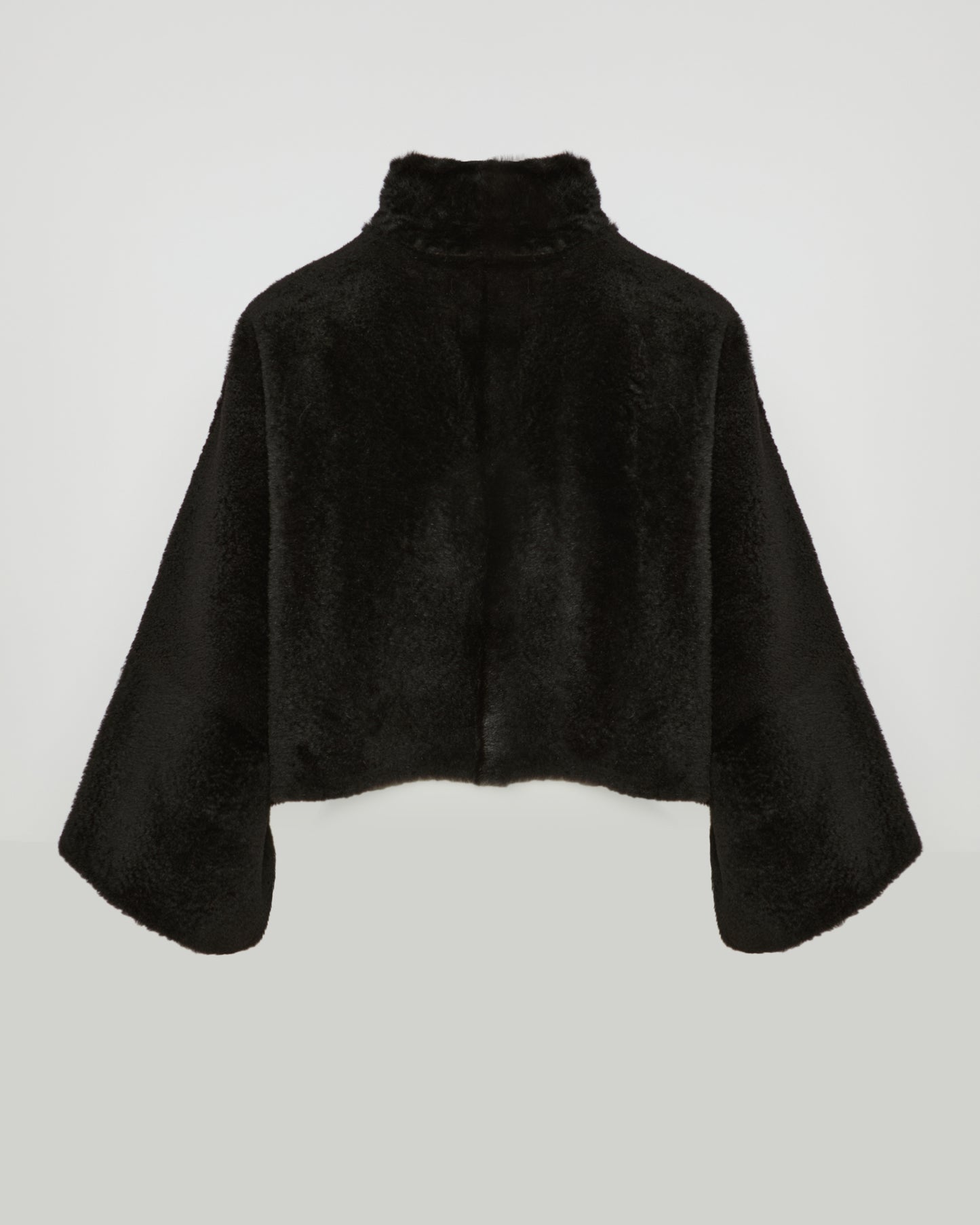 Loose astrakan-style lambskin jacket