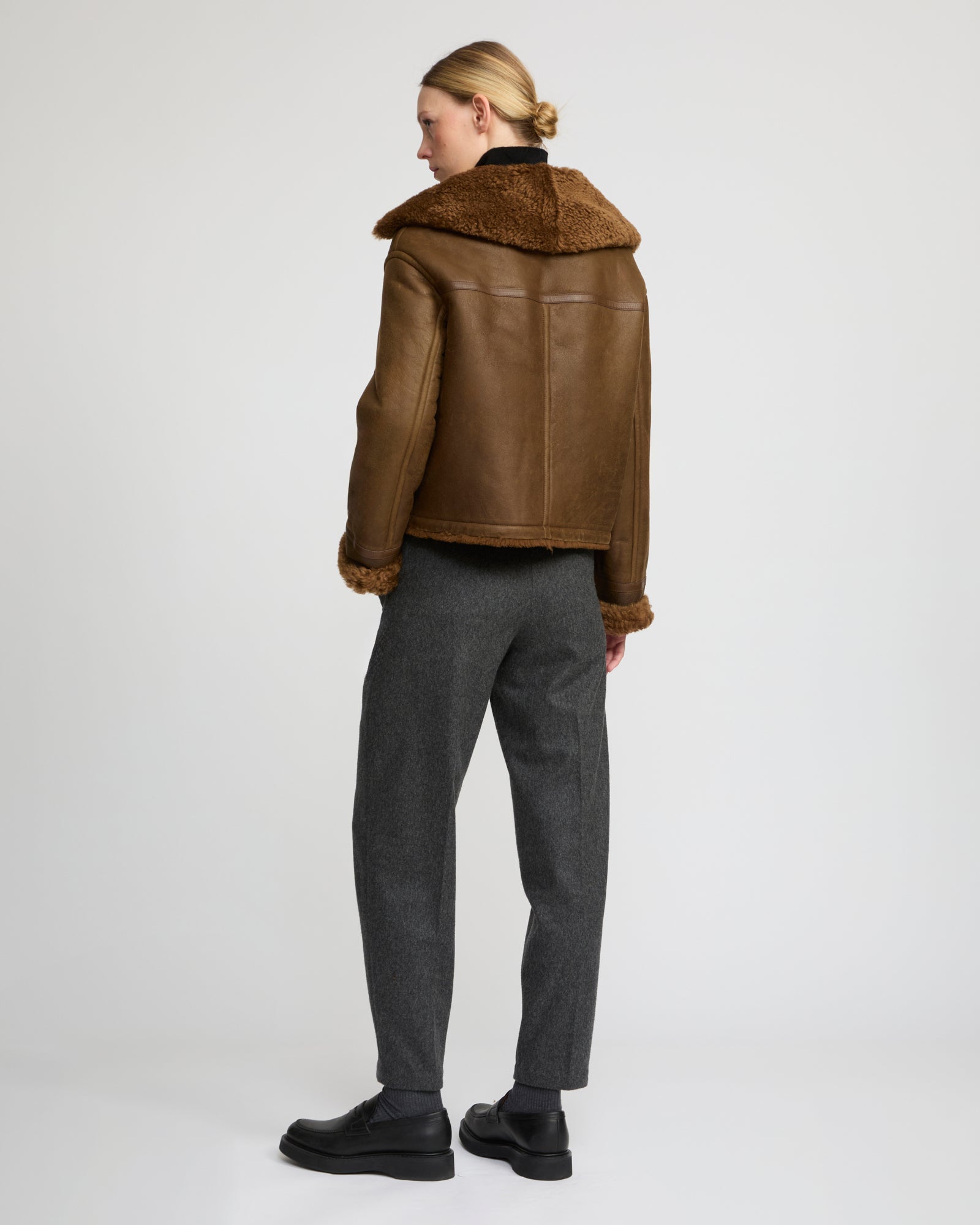 Gonfio Merino lambskin boxy jacket -Yves Salomon