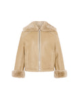 Gonfio Merino lambskin boxy jacket