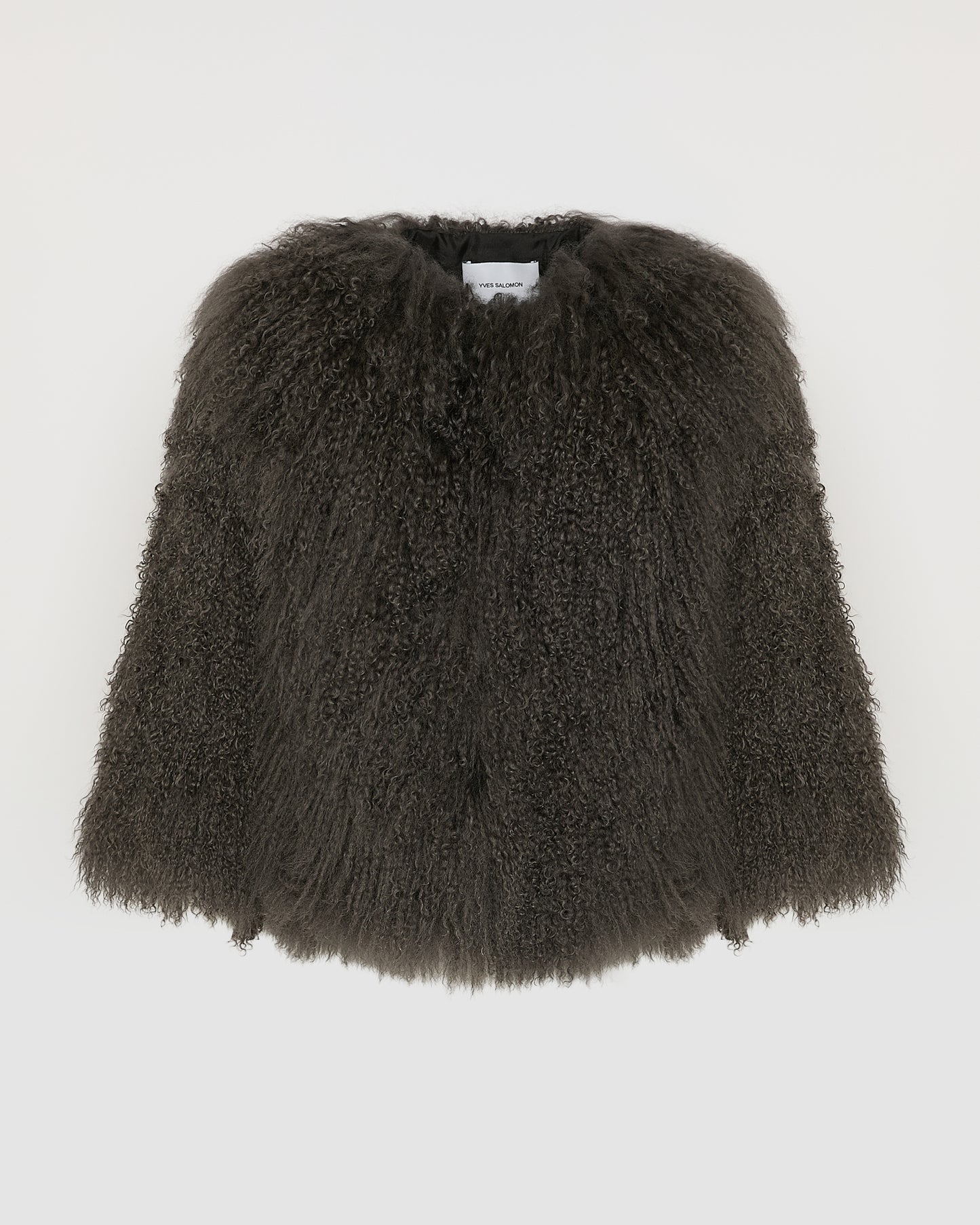 Short jacket in Mongolian lamb