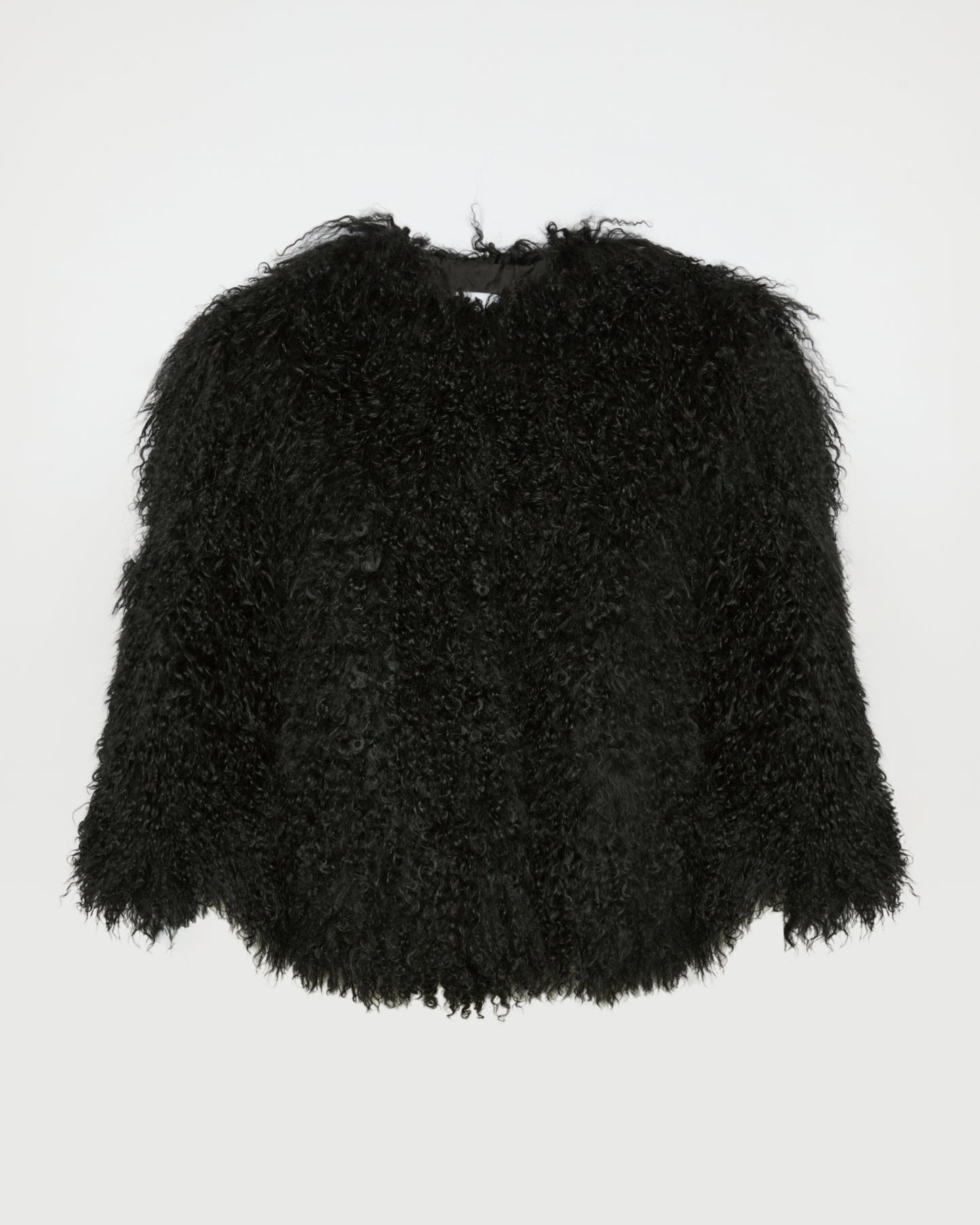 Short jacket in Mongolian lamb -Yves Salomon
