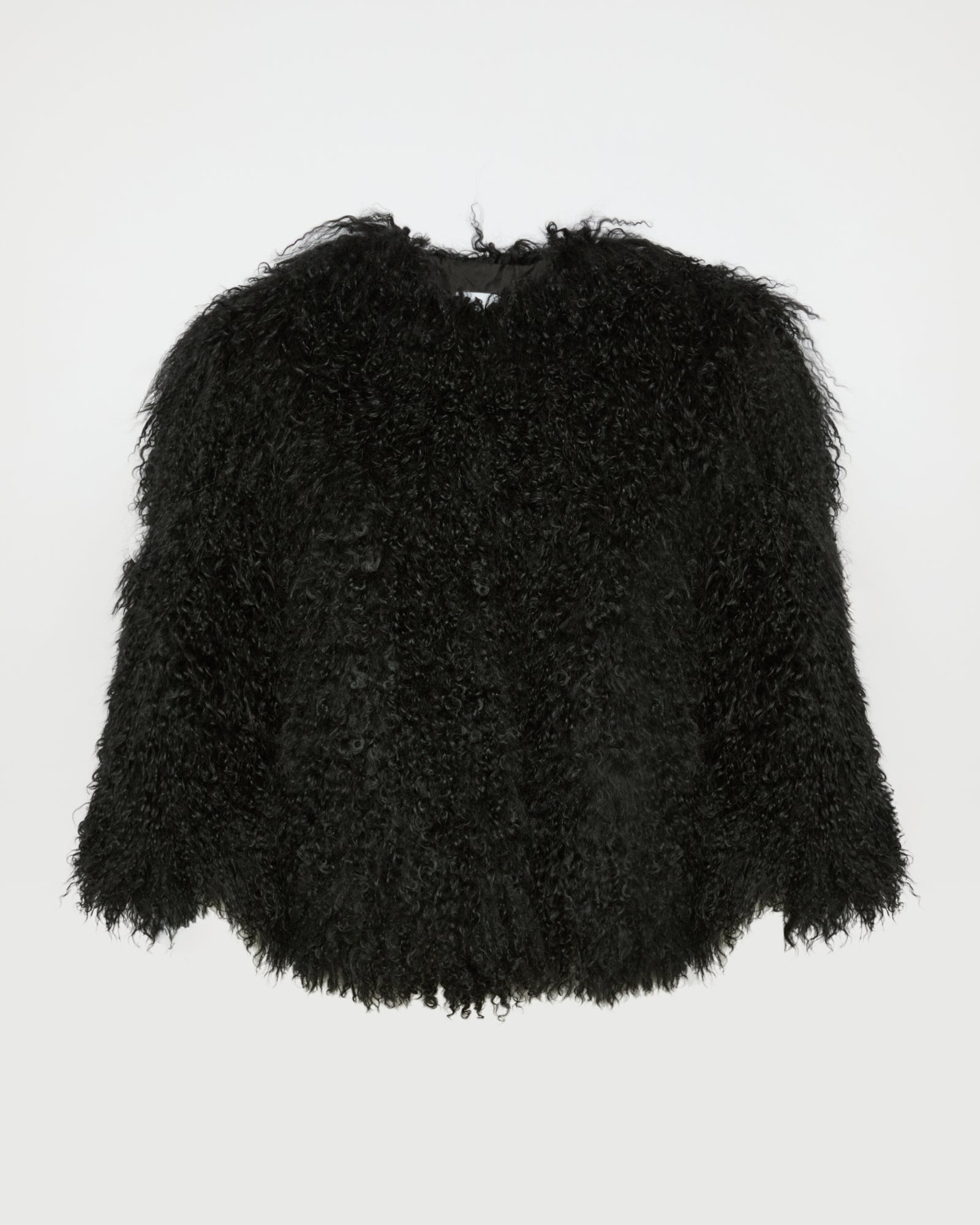Short jacket in Mongolian lamb -Yves Salomon