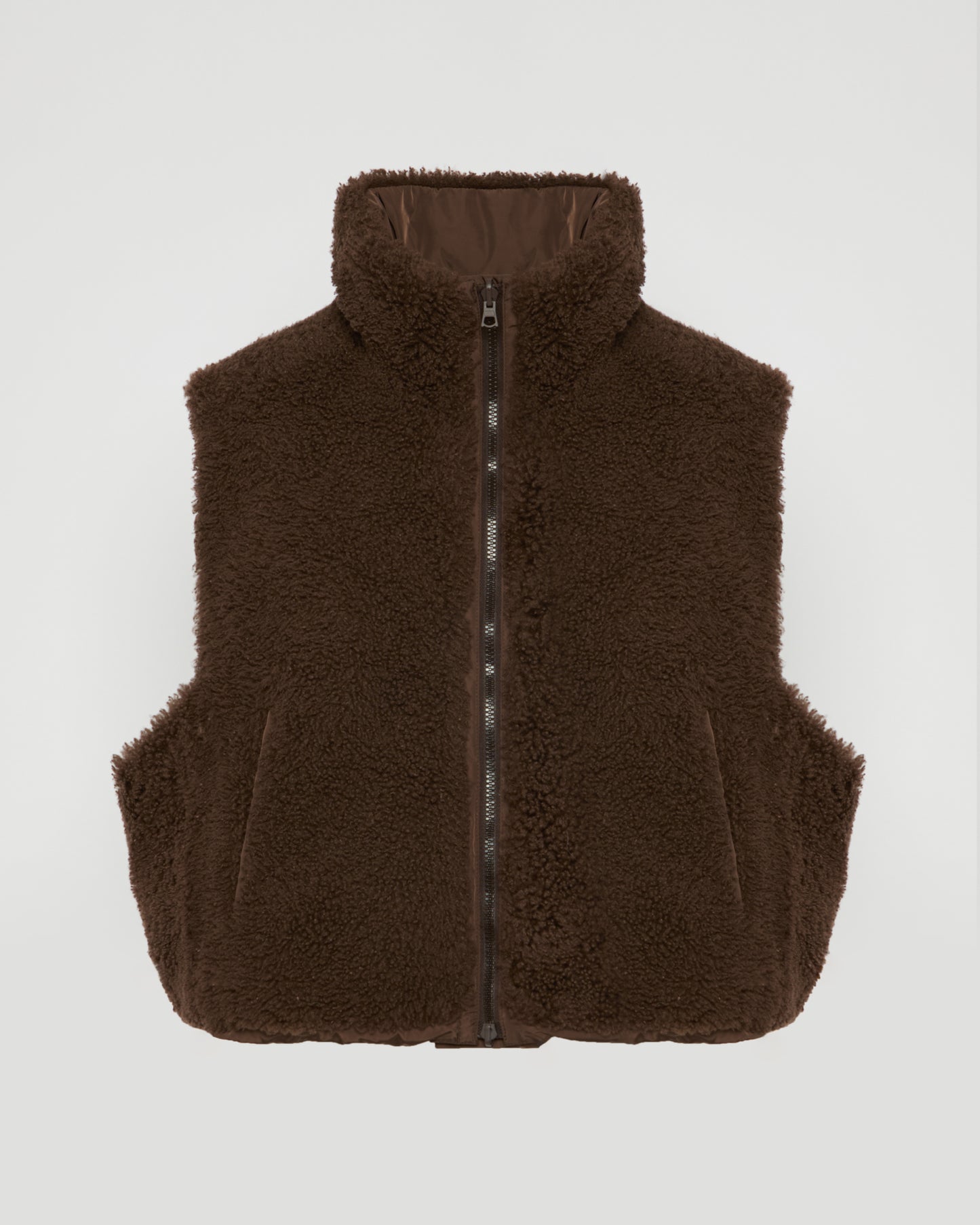 Technical fabric and merinillo reversible gilet