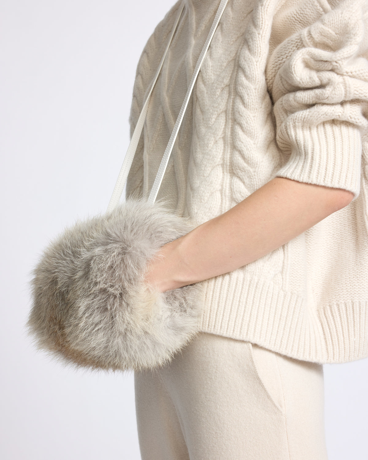 Fox fur and leather muff - Yves Salomon - New Fall/Winter Collection