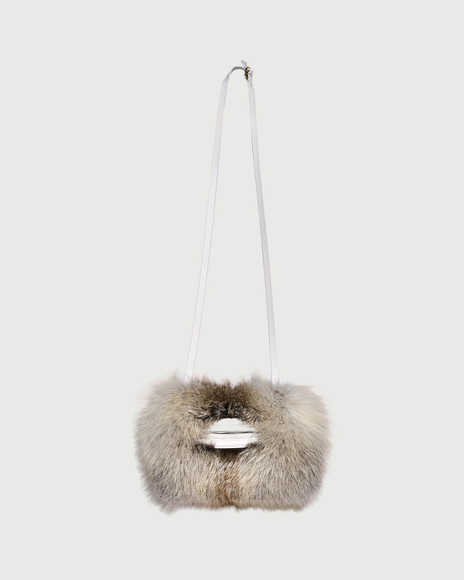 Fox fur and leather muff - Yves Salomon - New Fall Winter Collection