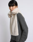 Mink fur bib