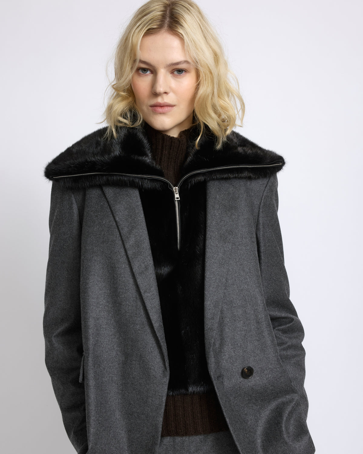 Mink fur bib - Yves Salomon - New Fall/Winter Collection