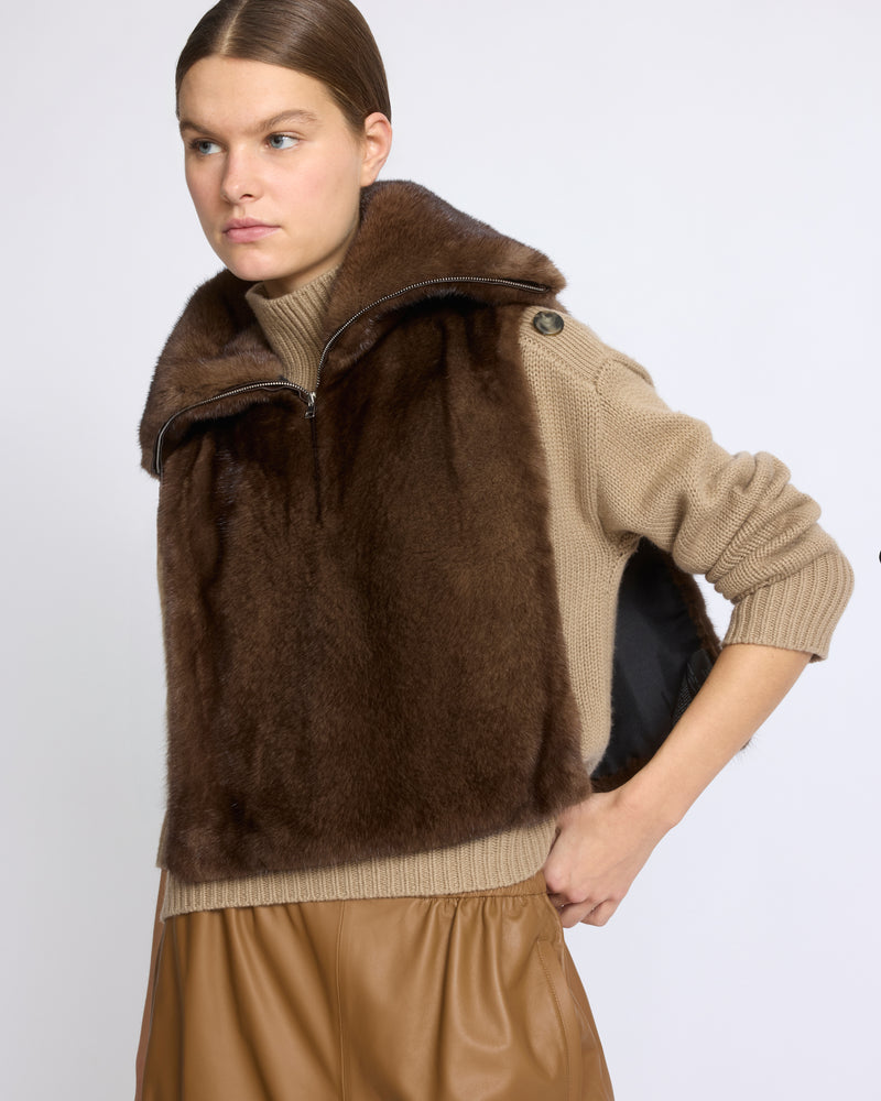 Mink fur bib - Yves Salomon - New Fall/Winter Collection