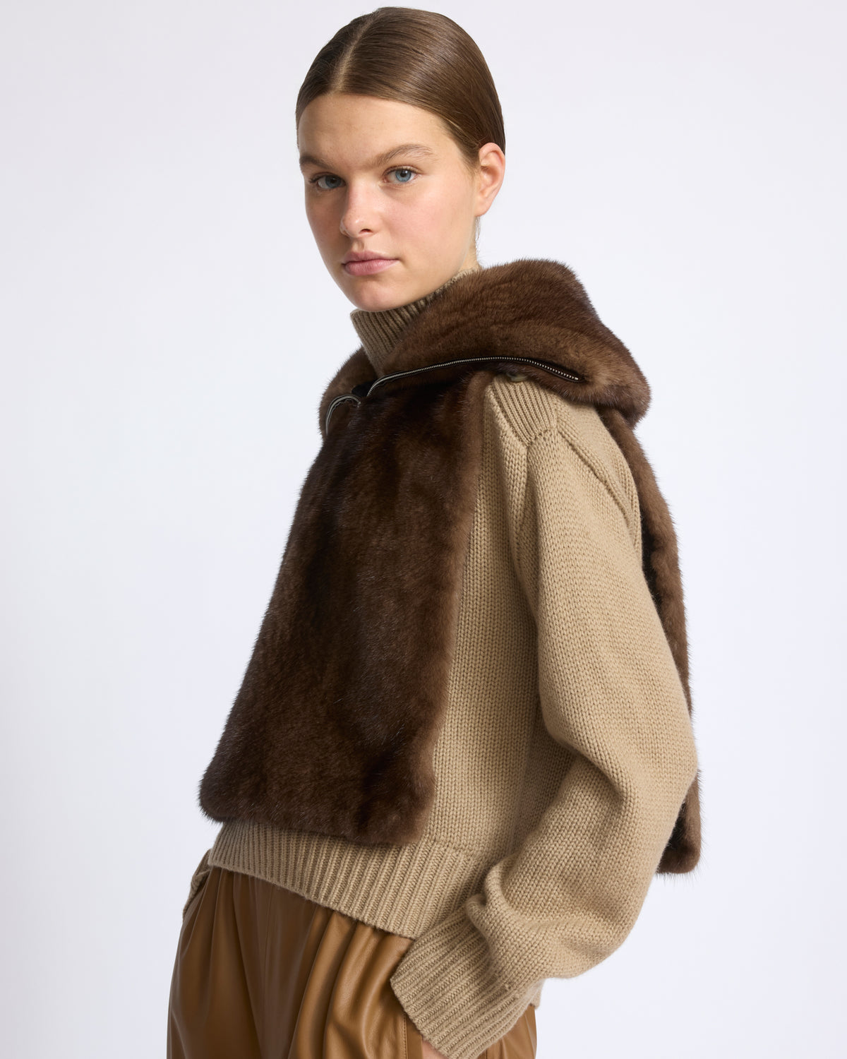 Mink fur bib - Yves Salomon - New Fall/Winter Collection
