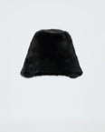 Mink fur bucket hat