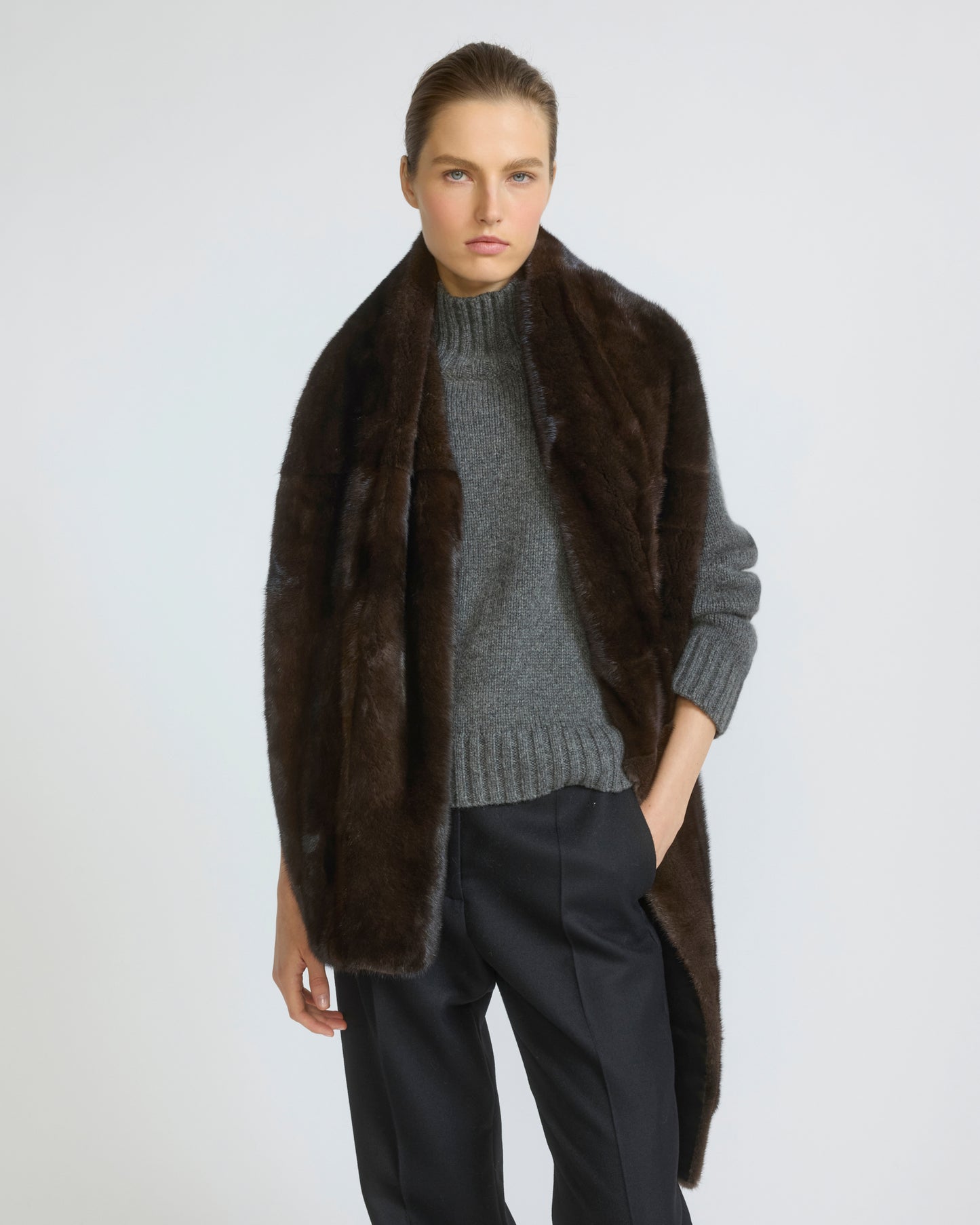 Mink fur scarf - Yves Salomon - New Fall/Winter Collection