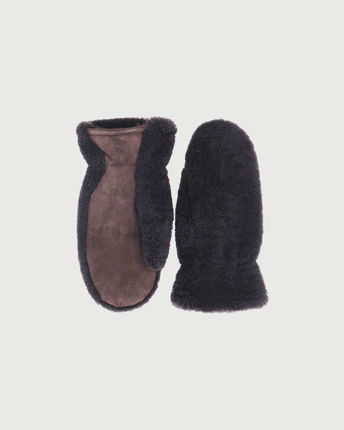 Curly Merino lambskin mittens - Yves Salomon - New Fall Winter Collection